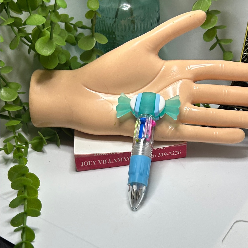 Colorful Multi-Ink Pen with Candy Topper